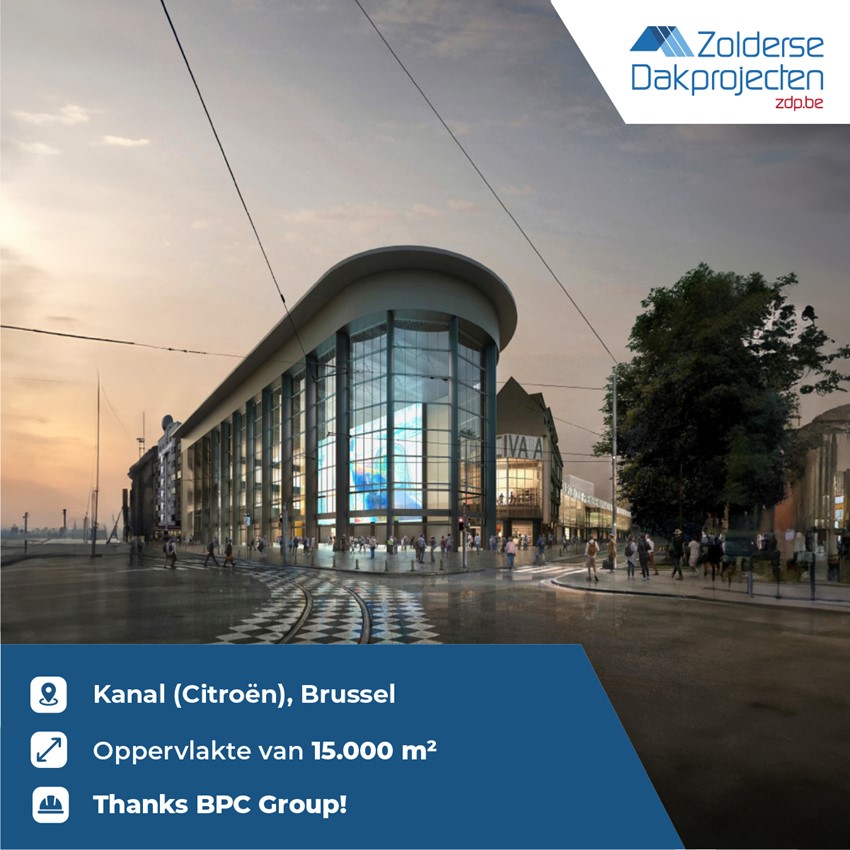 Dakwerken Kanal 15.000 m² - Brussel